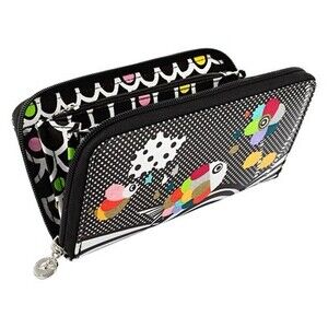 Pylones Wallet Rare Scale Print Designed By Crea For Pylones Paris NWOT